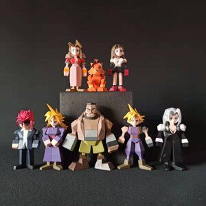 Final Fantasy VII Square Enix Kuji Mini Polygon Complete Figure Set